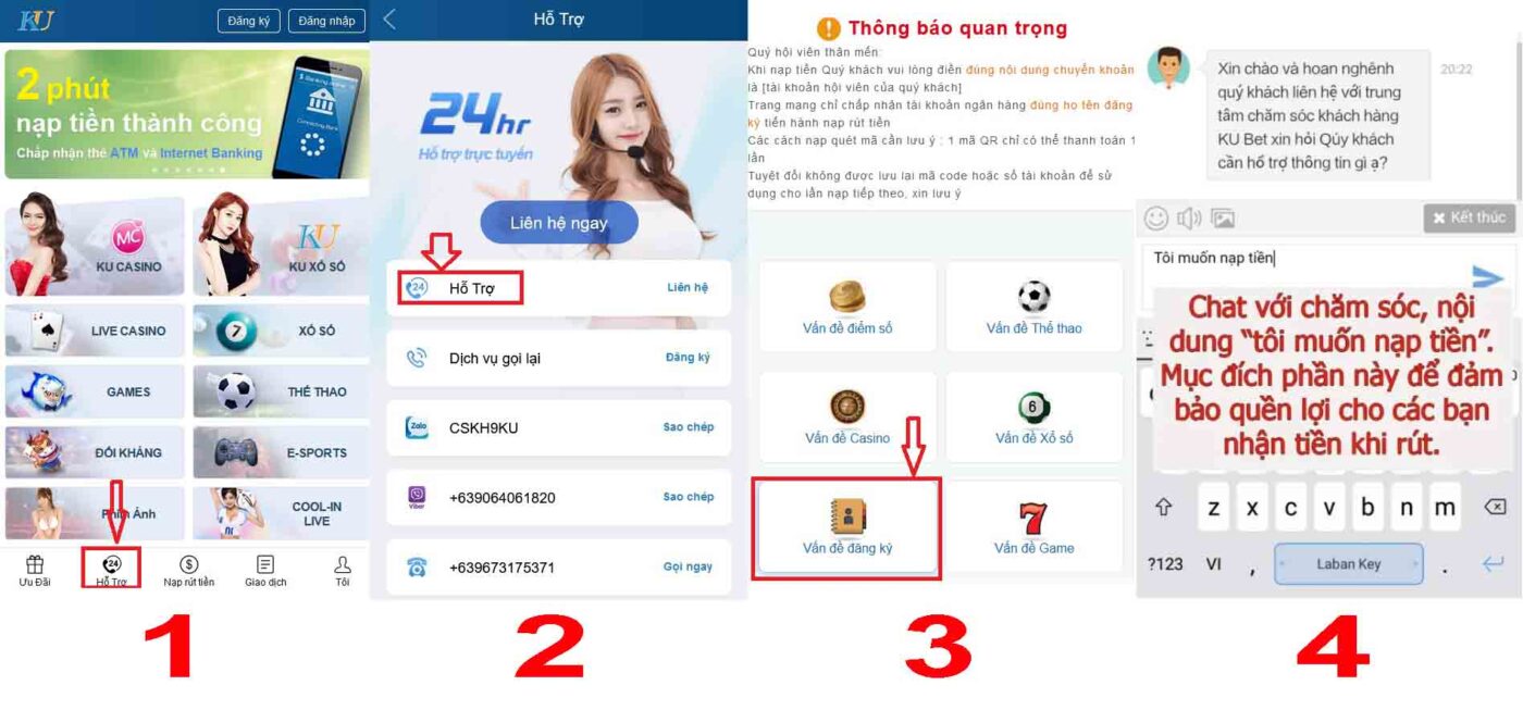 hướng dẫn mở khóa nạp tiền thabet