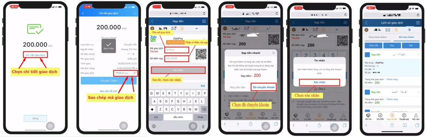 hướng dẫn nạp tiền thabet