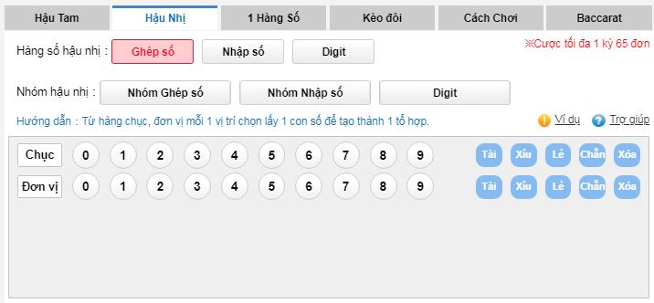 chơi live bet tại thabet - Nhóm 6 Nhập số