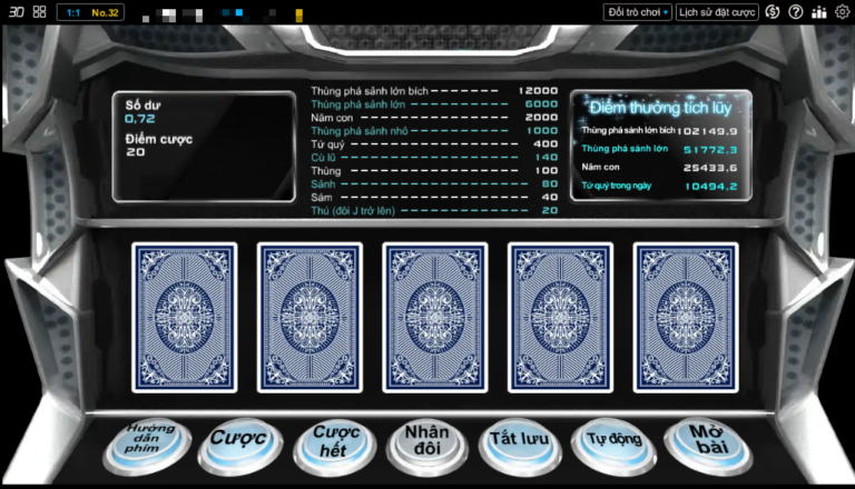 Giao diện game 5pk 3d thabet88