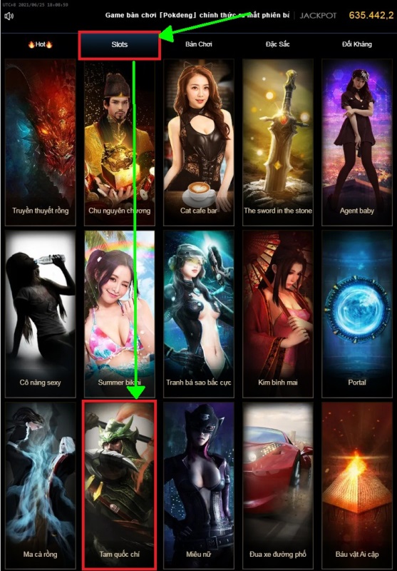 Quay hũ Thabet88 Tam quốc chí