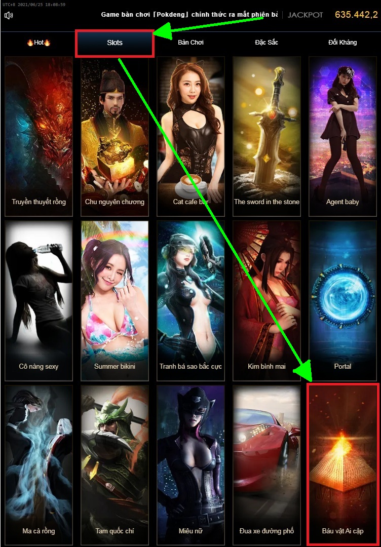 cách chơi Bảo vật Ai Cập thabet88